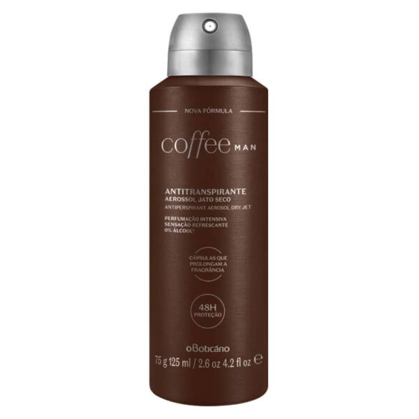 Coffee Man Antitranspirante Aerossol 75g- OBoticario