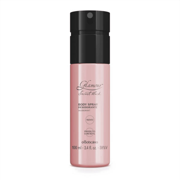 Glamour Secrets Black Body Spray Desodorante 100ml- OBoticario