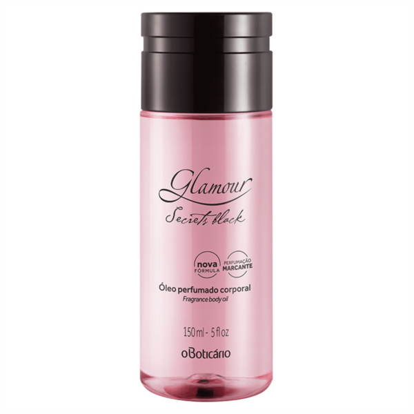 Glamour Secrets Black  Oleo Hidratante Corporal 250ml- OBoticario