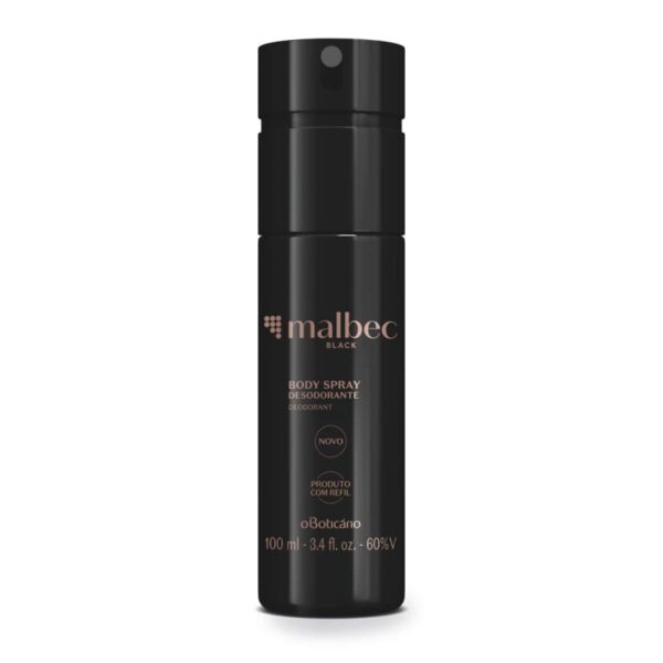 Malbec Black Body Spray 100ml- OBoticario