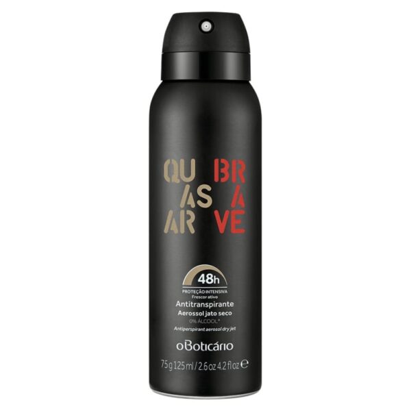 Quasar Brave Antitranspirante Aerossol 75g- OBoticario