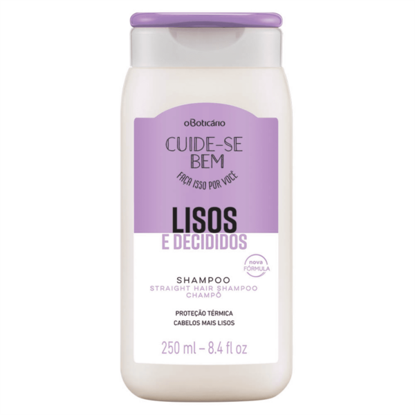 Cuide-se Bem Cabelos Lisos por mais Tempo Shampoo 250ml-OBoticario