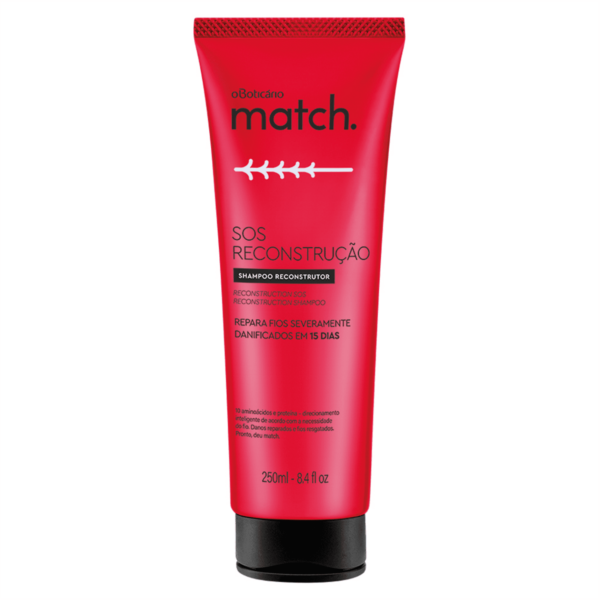 Match S.O.S Reconstrução Shampoo 250ml- OBoticario