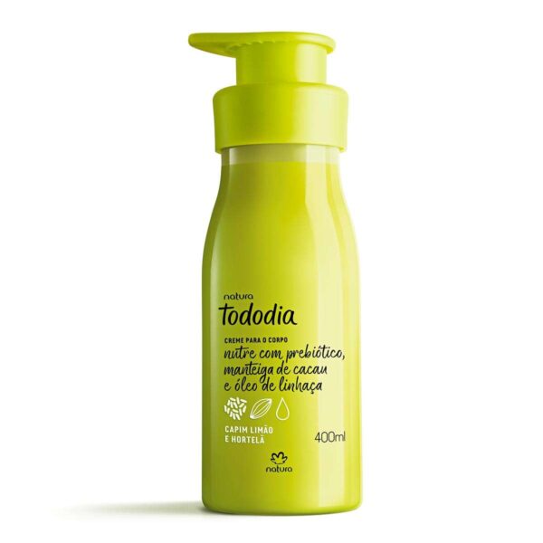 Tododia Hidratante Desodorante Corporal Capim Limão e Hortelã 400ml- Natura