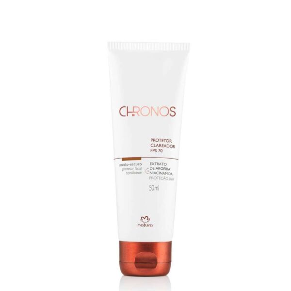 Chronos Protetor Clareador FPS70/FPUVA25 50ml Médio Escuro - Natura