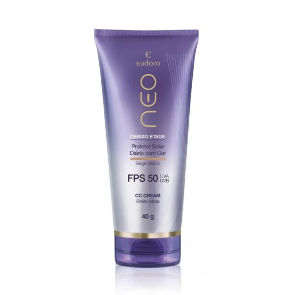 Neo Dermo CC Cream Protetor FPS 50 com Cor- Beige Médio 40g- Eudora