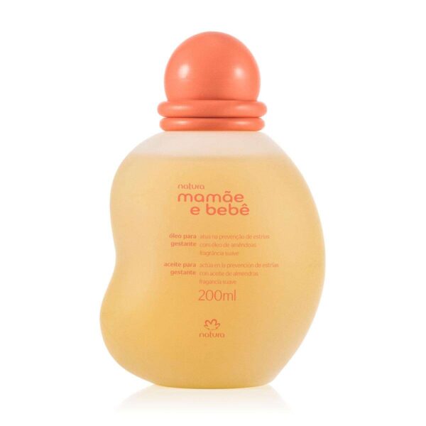 óleo para Gestante com Guia de Massagem Mamãe Bebê 200ml- Natura