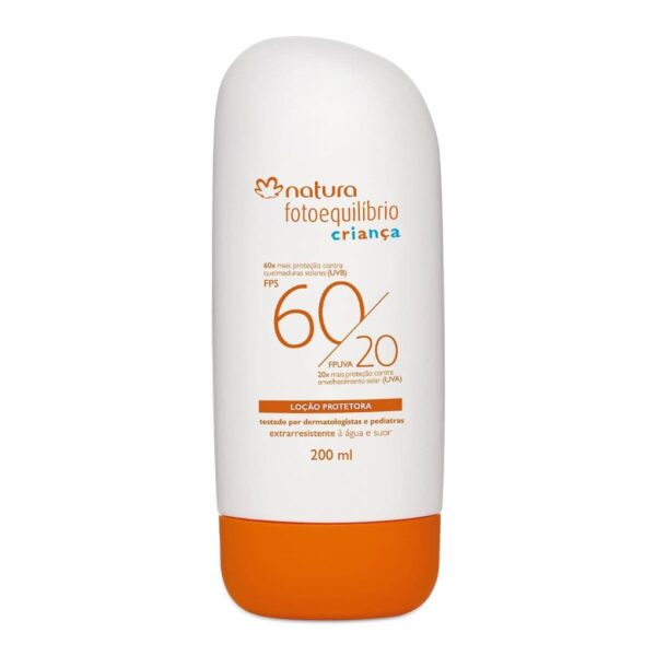Loção Protetora Criança FPS60/FPUVA20 200ml- Natura