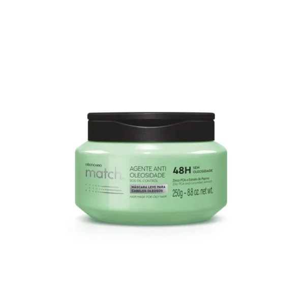 Match Agente Antioleosidade Máscara 250g- OBoticario