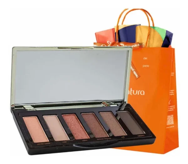 Una Glam Palette de Sombras 6 Cores - Natura