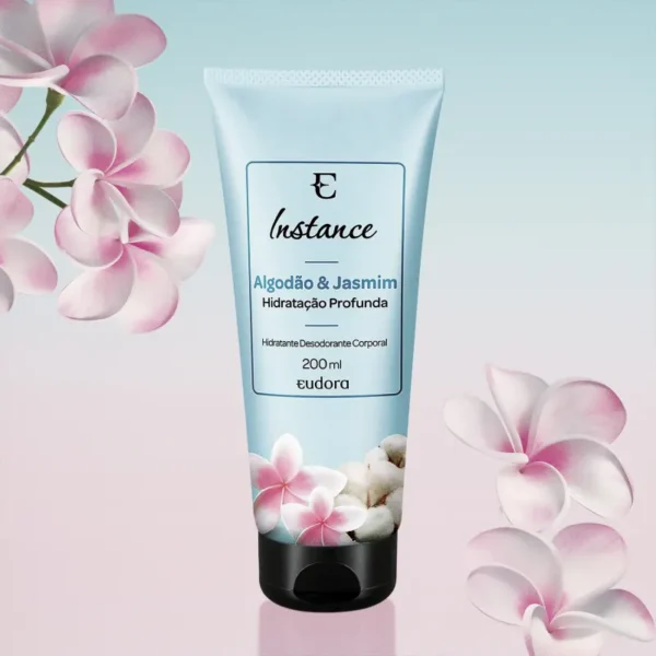 Instance Algodão e Jasmim Loção Desodorante Hidratante Corporal 200ml- Eudora