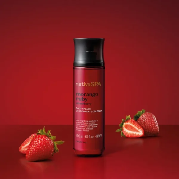 Nativa Spa Morango Ruby Body Splash Desodorante Colônia 200ml- OBoticario