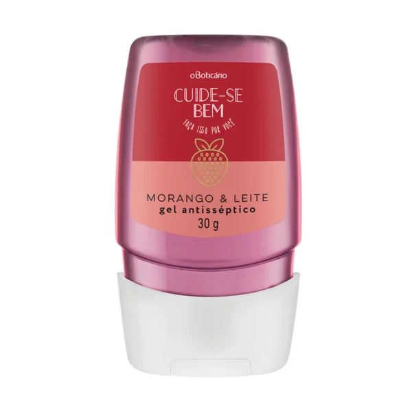 Cuide-se Bem Morango e Leite Gel Anticéptico 30g - OBoticario