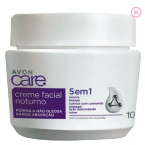 Avon Care Creme Facial Hidratante Noturno 5 em 1 100g- Avon