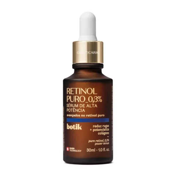 Botik Retinol Puro Serum de Alta Potencial Reduz Rugas+Potencializa Colageno- OBoticario