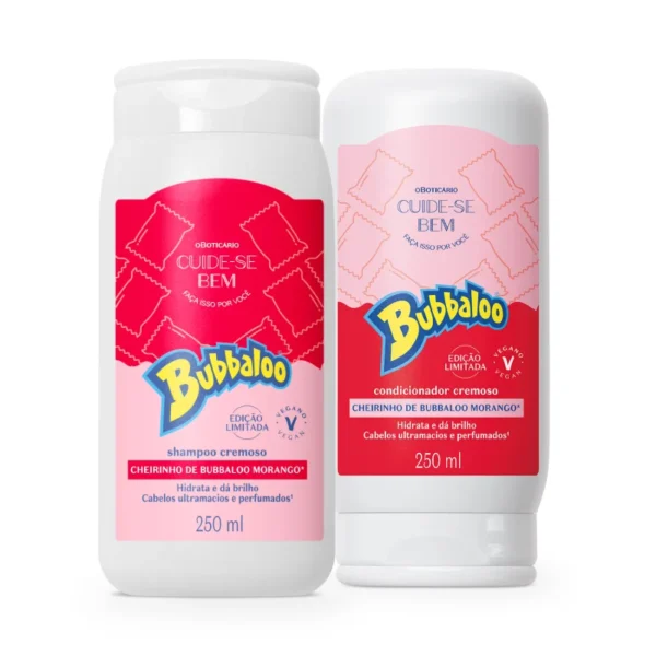 Bubbaloo Shampoo Morango 250ml- OBoticario