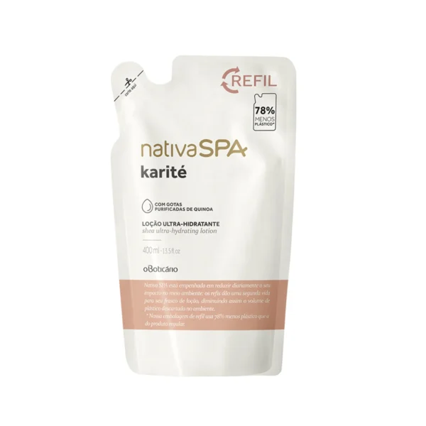 Nativa Spa Karité Refil Hidratante Corporal 400ml- OBoticario