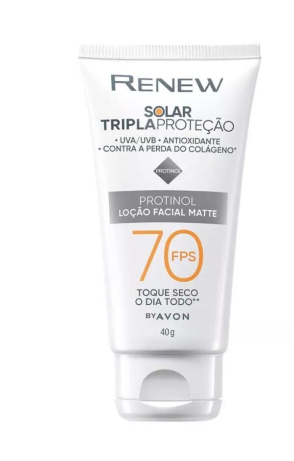 Renew Protetor Solar Facial FPS70 40g- Avon
