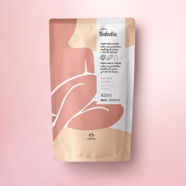 TodoDia Noz Pecã e Cacau Refil Hidratante Corporal 400ml-Natura