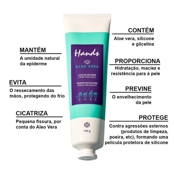 Luvas de Silicone Hands Aloe Vera 100g- Hinode - Image 2