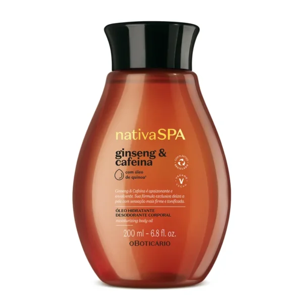 Nativa Spa Ginseng e Cafeína Óleo Corporal 200ml-OBoticario