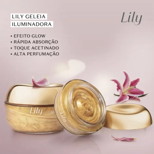 Lily Geleia Iluminadora Desodorante Hidratante Corporal 250g-OBoticario - Image 2