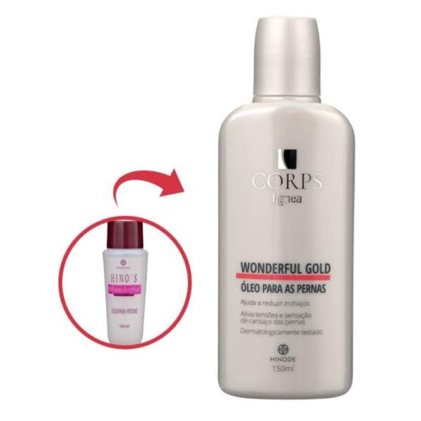 Corps Lignea Óleo para as Pernas Wonderful Gold 150ml- Hinode
