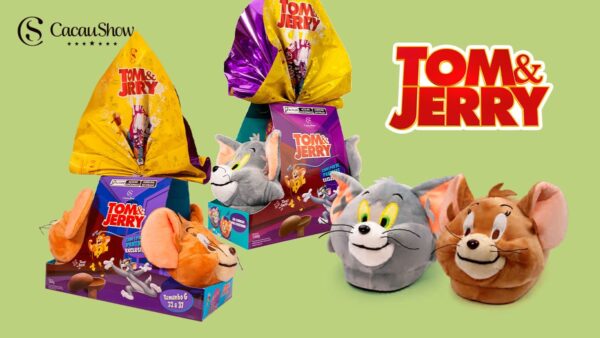 Cacau Ovo de páscoa pantufa  Tom e Jerry  160g