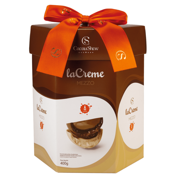 Cacau Show Ovo de Chocolate La Creme  Mezzo 400g