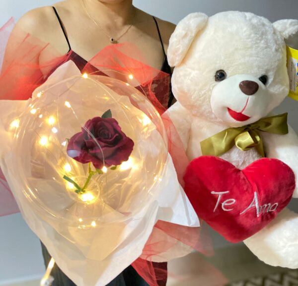 Presente Urso G + Buque Rosa - Image 3