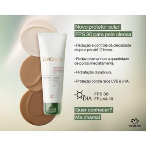 Chronos Protetor Antioleosidade Claro-Medio 50ml- Natura