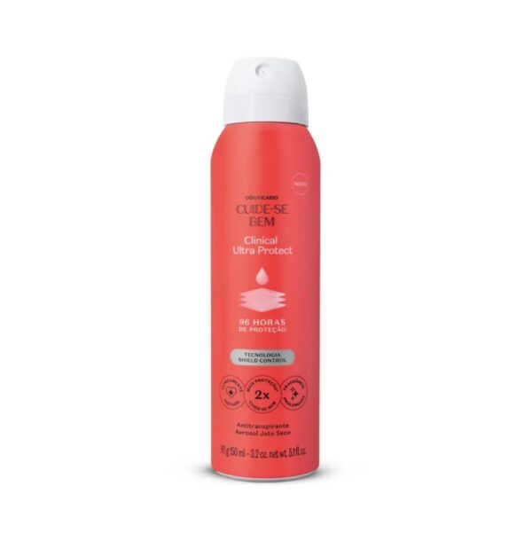 Cuide-se Bem Antitranspirante Aerossol Clinical Ultra Protect 90g - oBoticário