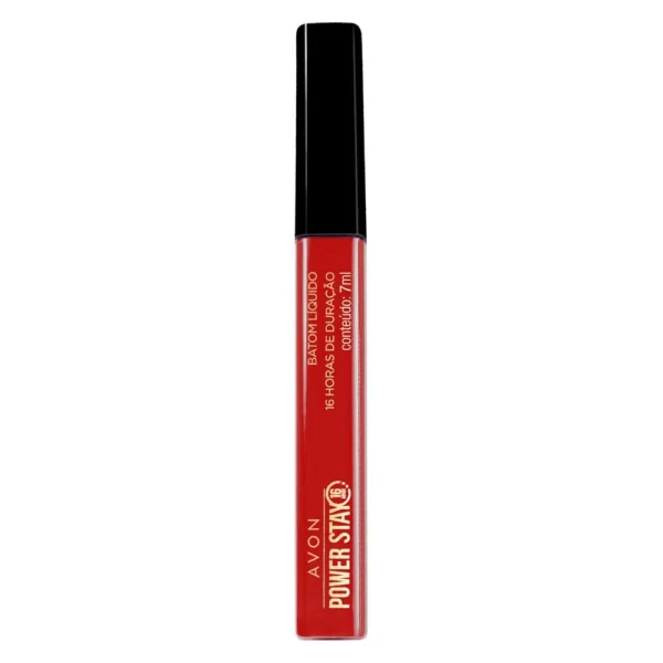 Power Stay Batom Líquido 16 Horas de Duração Vermelhaço 7ml - Avon