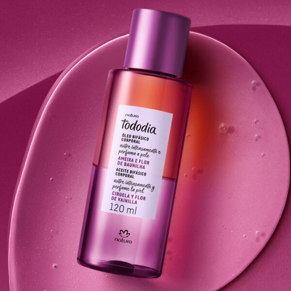 TodoDia Óleo Bifásico Corporal Ameixa e Flor de Baunilha 120ml- Natura
