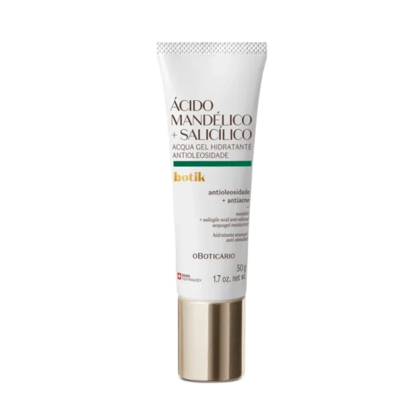 Botik Ácido Mandélico + Salicílico Acqua Gel Hidratante Antioleosidade 50g - oBoticário