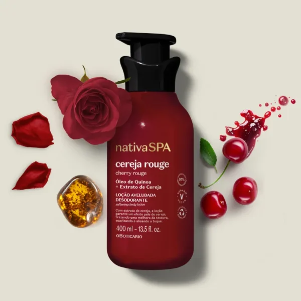 NativaSpa Cereja Rouge Hidratante Corporal 400ml- OBoticario